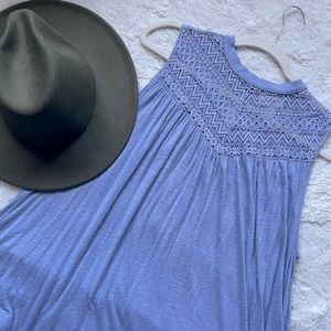 Powder Blue Tunic Blouse